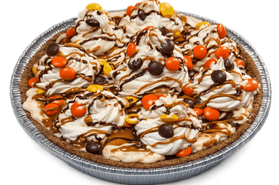 Reese Pieces ice cream pie