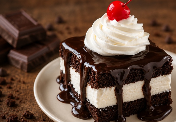 Hot Fudge Cake ice cream sundae